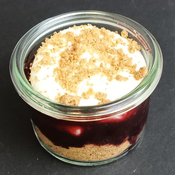 Mascarpone-Joghurtcreme mit Blaubeeren